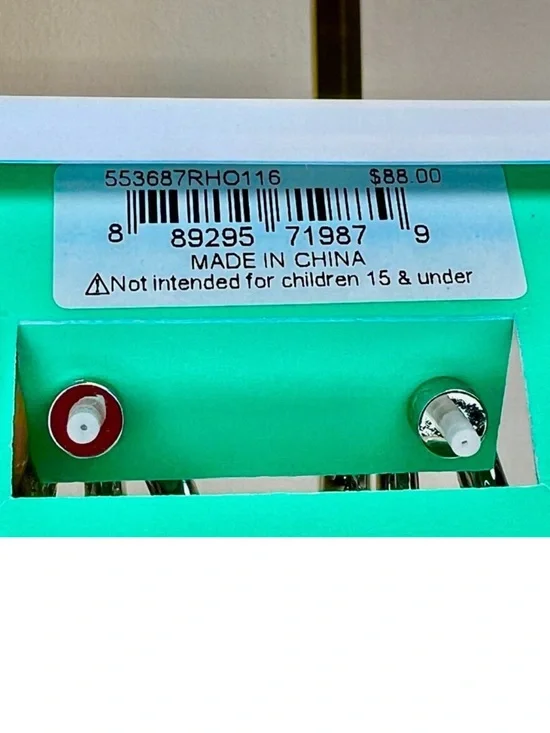 Kurt Geiger 🪢NWT Pavé Crystal Triple Huggie Hoop Earrings - Picture 4 of 4